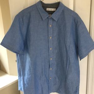 Blue Nautica short sleeve shirt.
